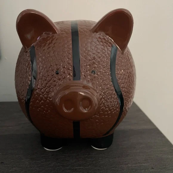 Ceramic Basketball Piggy Bank - Picture 3 of 7